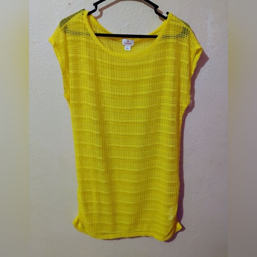 Islander Size Large Bright Yellow Swim Coverup Dress 2020